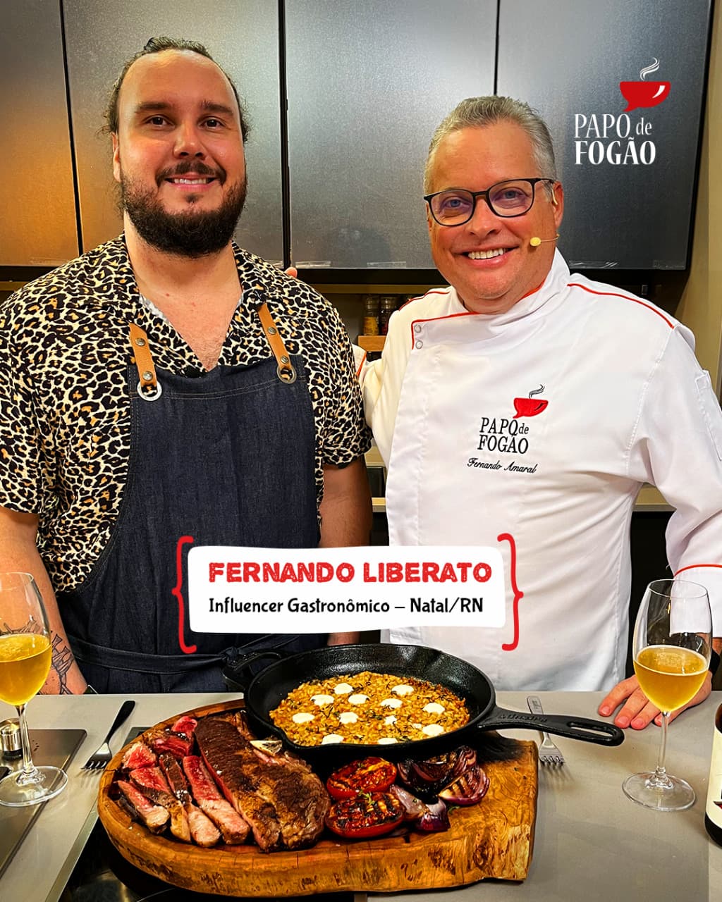 Programa Papo de Fogão recebe o Influencer gastronômico, Fernando Liberato, de Natal/RN