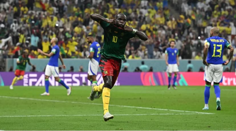 Brasil perde para Camarões com gol no fim, mas avança em primeiro no Grupo G