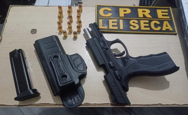 Operação Lei Seca resulta na apreensão de uma arma na zona Oeste de Natal