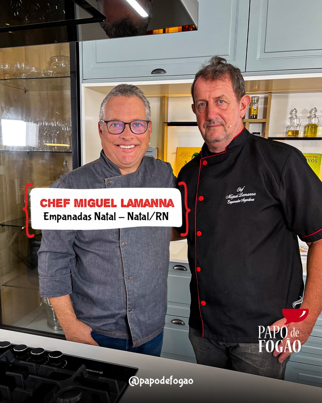 Programa Papo de Fogão recebe Mano Targino do Pata Negra Salumeria e Cutelaria de Macaíba/RN e o Chef argentino Miguel Lamanna, das Empanadas Natal