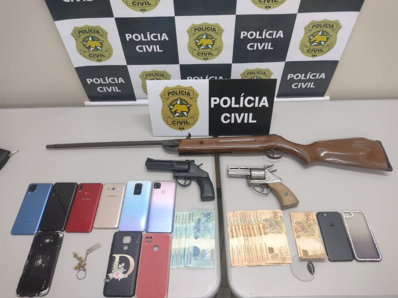 Polícia Civil monta cerco e prende quatro suspeitos de diversos crimes no interior do RN