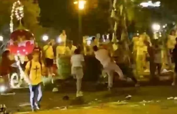 VÍDEO: Brigas e confusões marcam Réveillon no Centro de Gramado-RS
