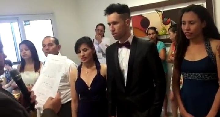 VÍDEO: Noiva diz ‘não' de brincadeira em casamento e juiz de paz cancela cerimônia
