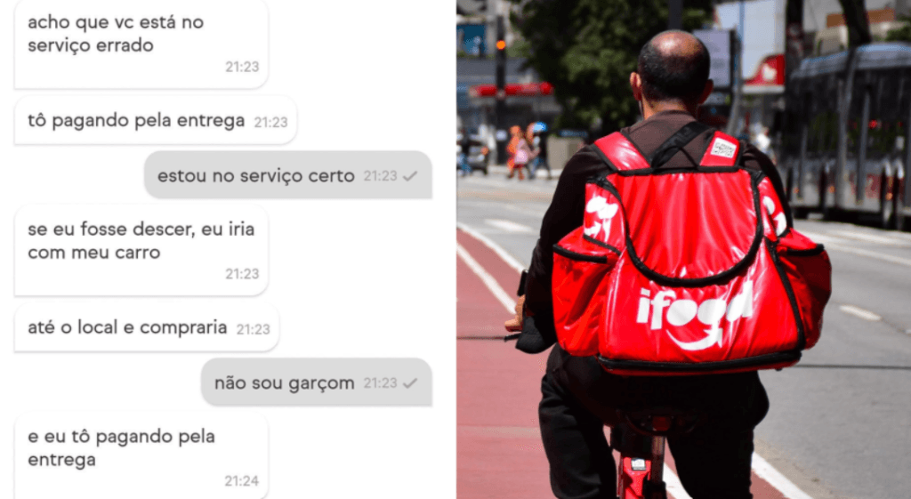 Entregador tem que subir? Discussão entre motoboy e cliente reacende debate na internet