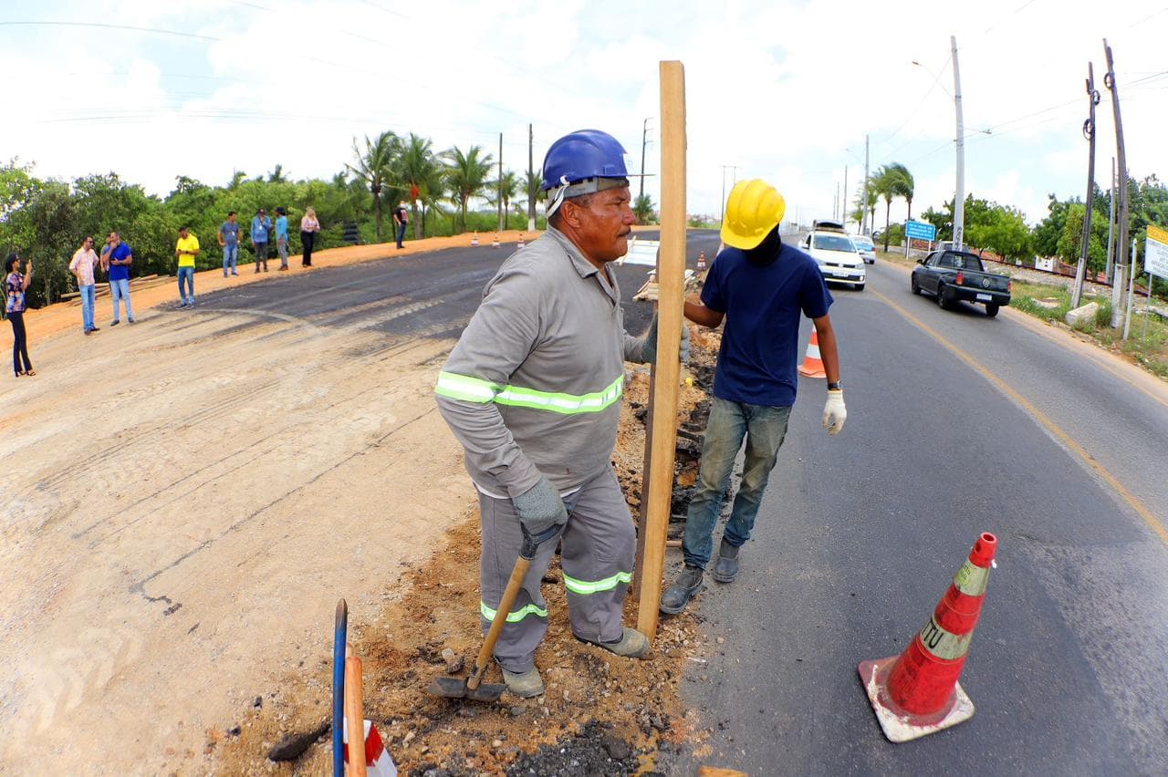 Obra da avenida Felizardo Moura entra em nova fase