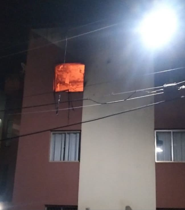 Incêndio atinge apartamento e deixa homem ferido na Grande Natal