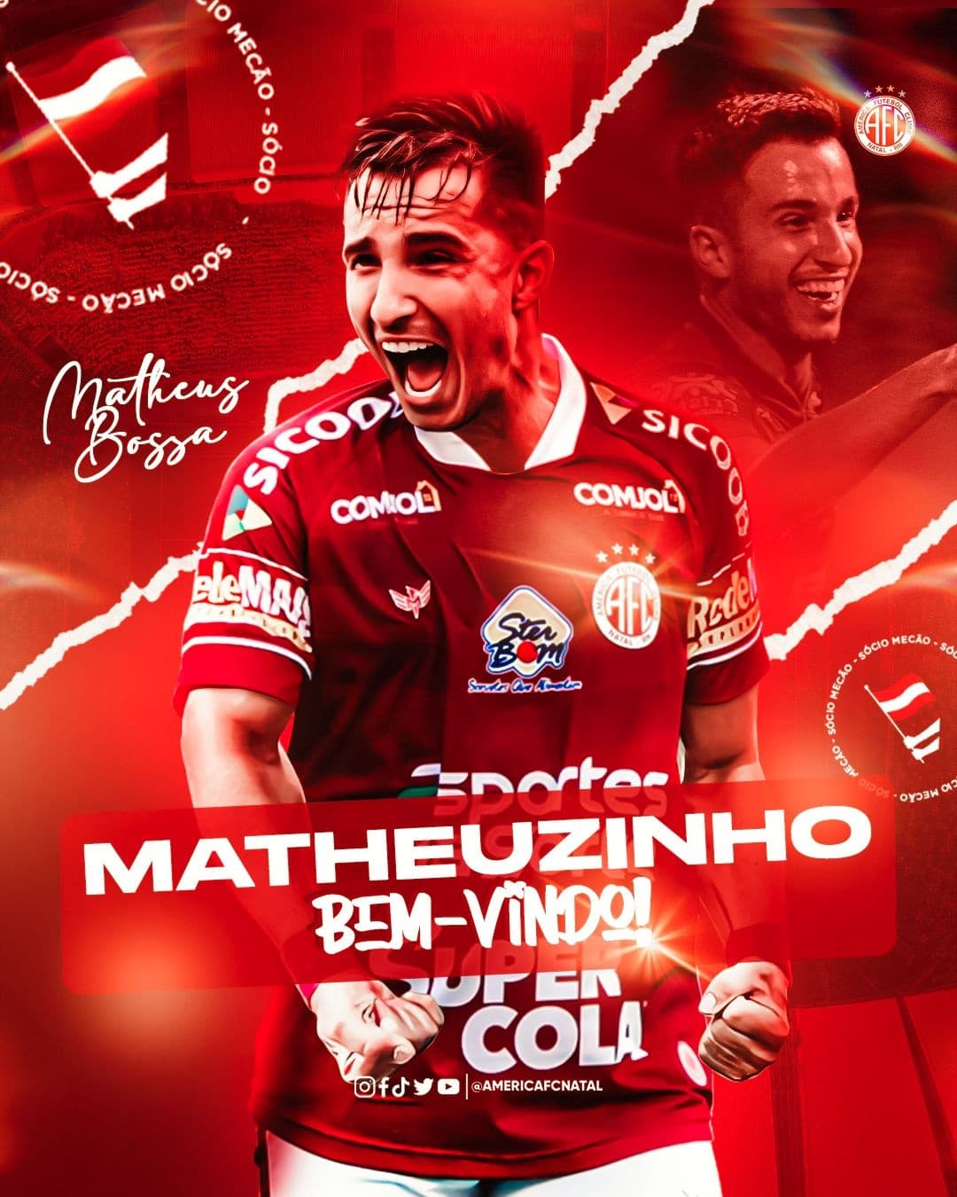 América anuncia contratação do meia Matheuzinho