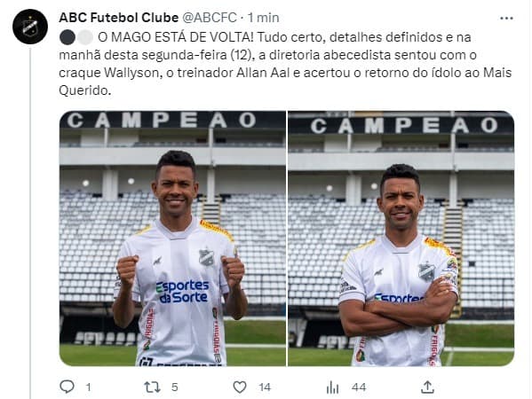 ABC confirma retorno de Wallyson