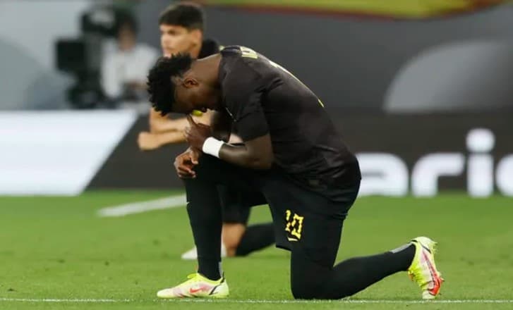 Vini Jr. marca, e Brasil goleia Guiné por 4 a 1 em amistoso contra o racismo