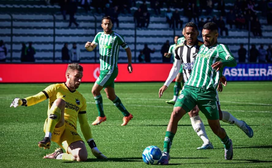 Jogando fora de casa, ABC abre o placar mas cede empate ao Juventude