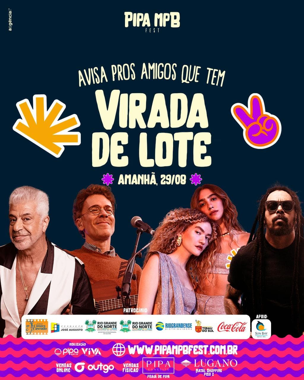 Amanhã tem virada de lote do Pipa MPB Fest