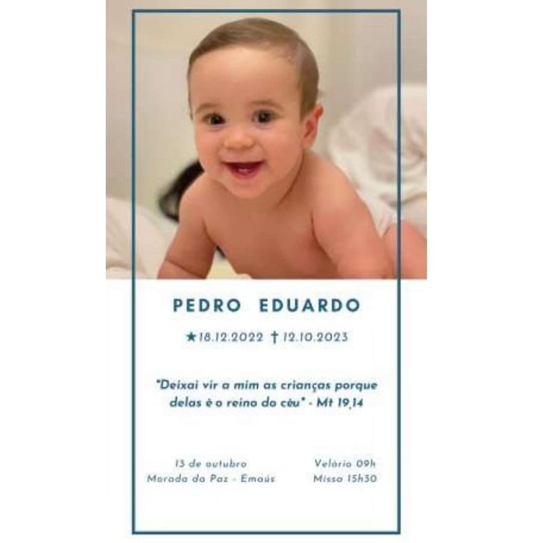 Morre de pneumonia neto de Miguel Josino