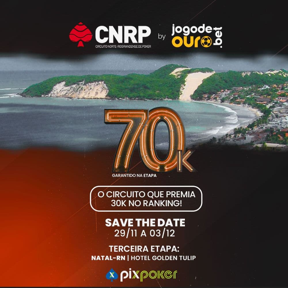 Circuito norte-riograndense de poker agita Natal com grande prêmio e emoção nas cartas