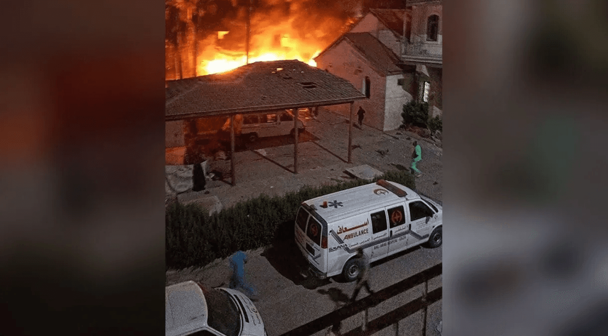 VÍDEO: Forças de Defesa de Israel publicam resultado do estrago nas proximidades do hospital em Gaza