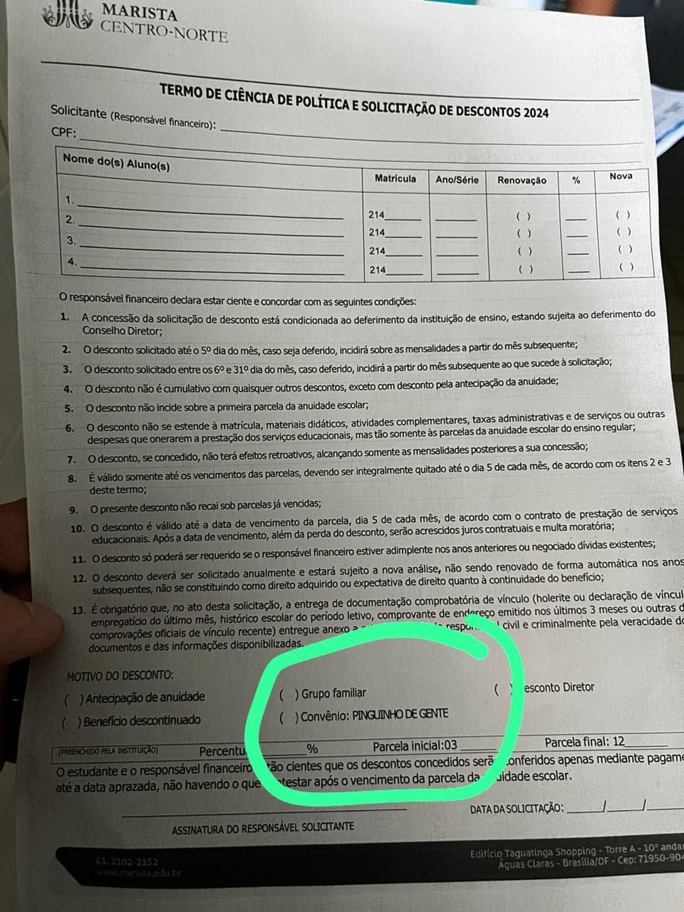 Escola Pinguinho de Gente emite nota dizendo que o Marista Natal usa de práticas reprováveis para atrair alunos
