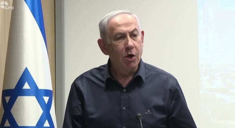 Netanyahu diz que não haverá paz entre Israel e palestinos sem a destruição do Hamas