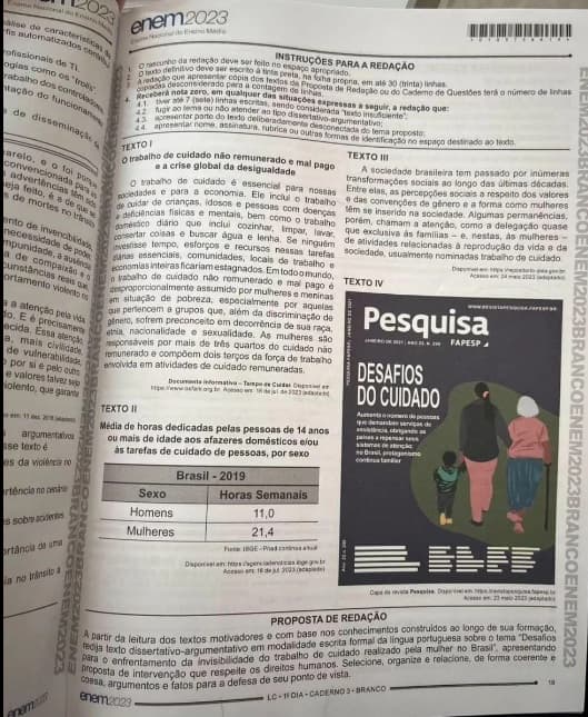 PF é acionada para apurar imagens de caderno de provas do Enem que começaram a circular nas redes pouco depois do início do exame