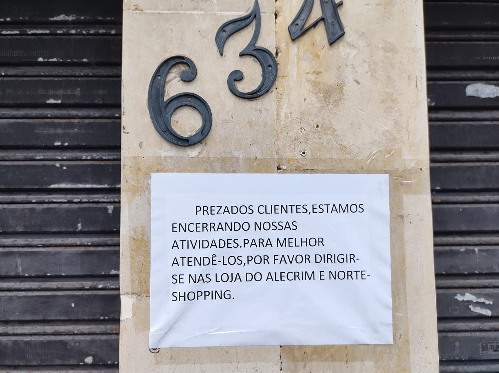 DERROCADA TOTAL: Mais uma loja que se fecha na Cidade Alta