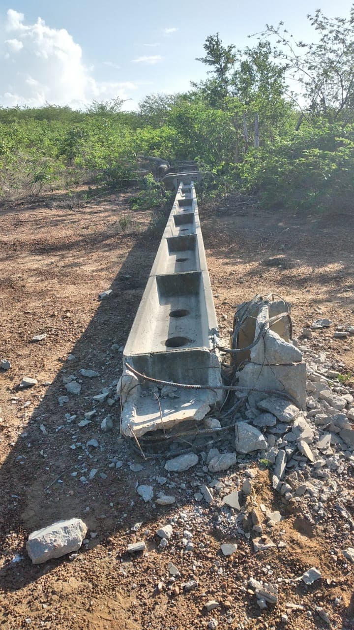 Criminosos quebram postes, furtam cabos e deixam 10 mil pessoas sem energia em Areia Branca, Guamaré, Caiçara do Norte e São Bento do Norte