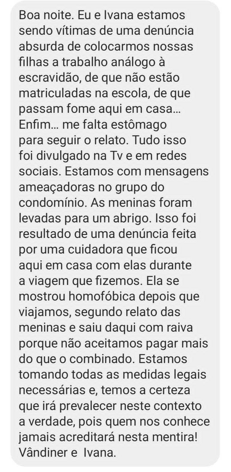Professoras da UFRN acusadas de maus-tratos contra filhas dizem são "vítimas de denúncias absurdas" de "cuidadora que se mostrou homofóbica"