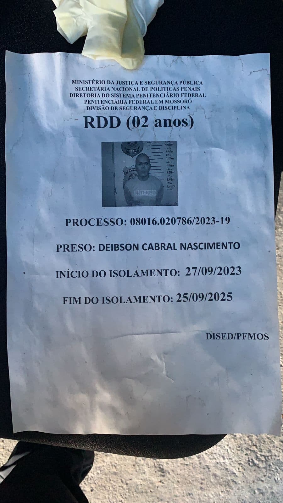 URGENTE: Fuga de 2 presidiários da Penitenciária Federal de Mossoró