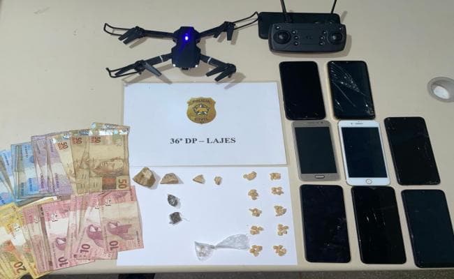 Traficante usava drone para vigiar a chegada da polícia no interior