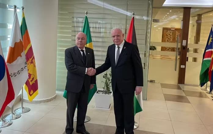 Chanceler de Lula cumpre agenda na Palestina neste domingo (17) em meio à crise diplomática entre Brasil e Israel