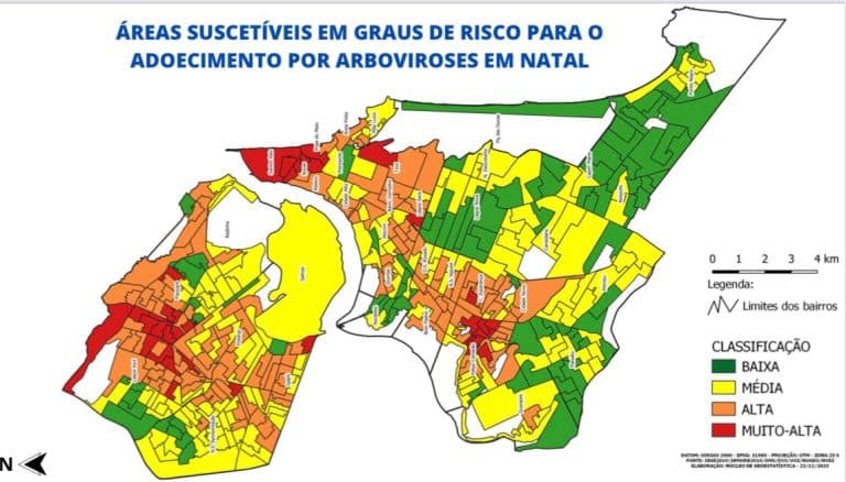 Natal tem ao menos 11 bairros em situação crítica para dengue