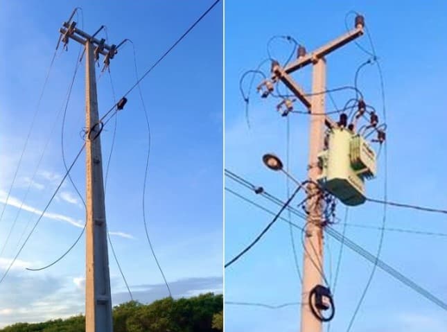 Bandidos furtam mais 1,7 mil metros de cabos e deixam 6 mil sem energia em Grossos; é a 11ª ação dos criminosos este ano
