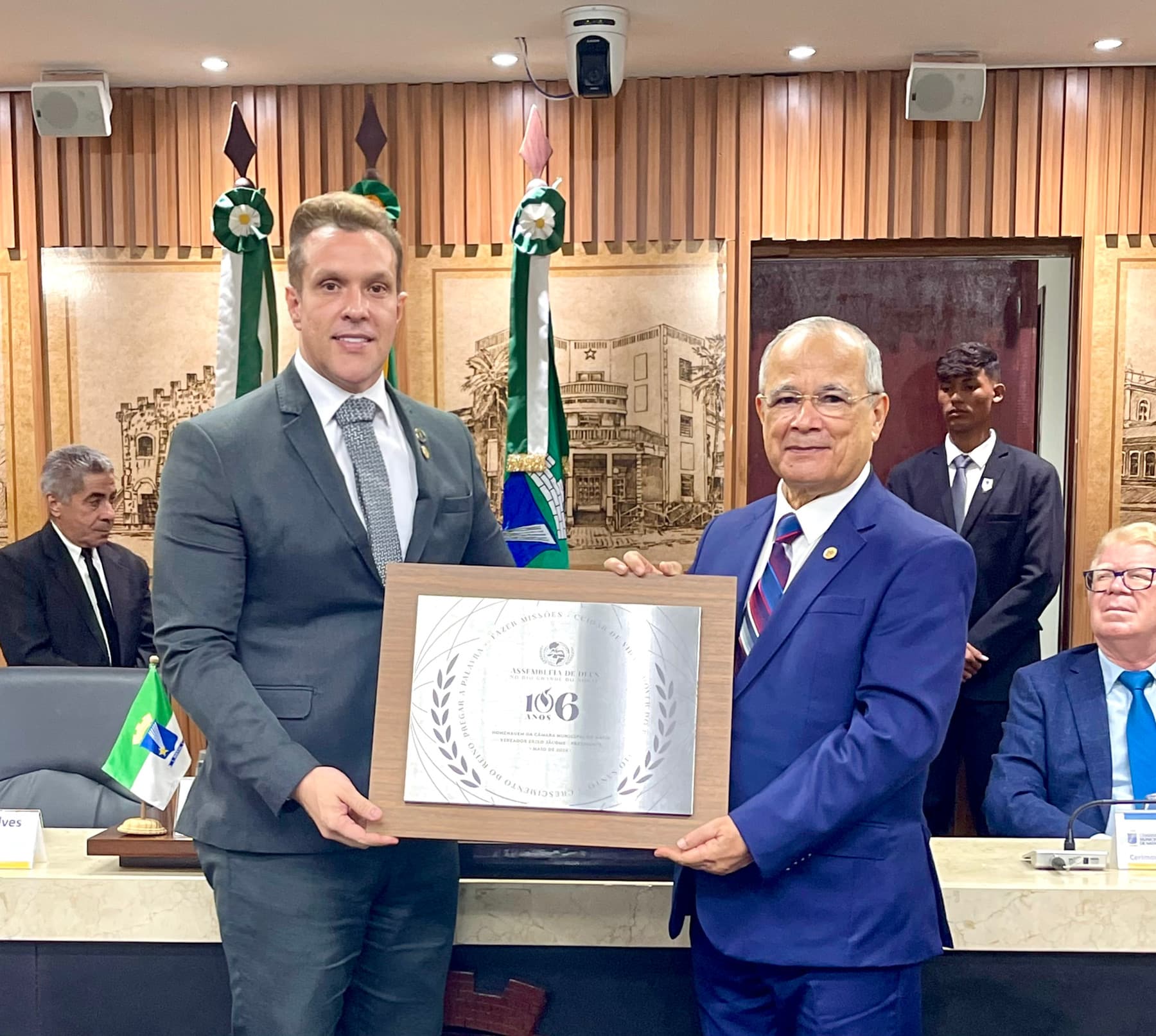 Presidente da Câmara de Natal, Ériko Jacome, celebra os 106 Anos da Assembleia de Deus do RN em Sessão Solene