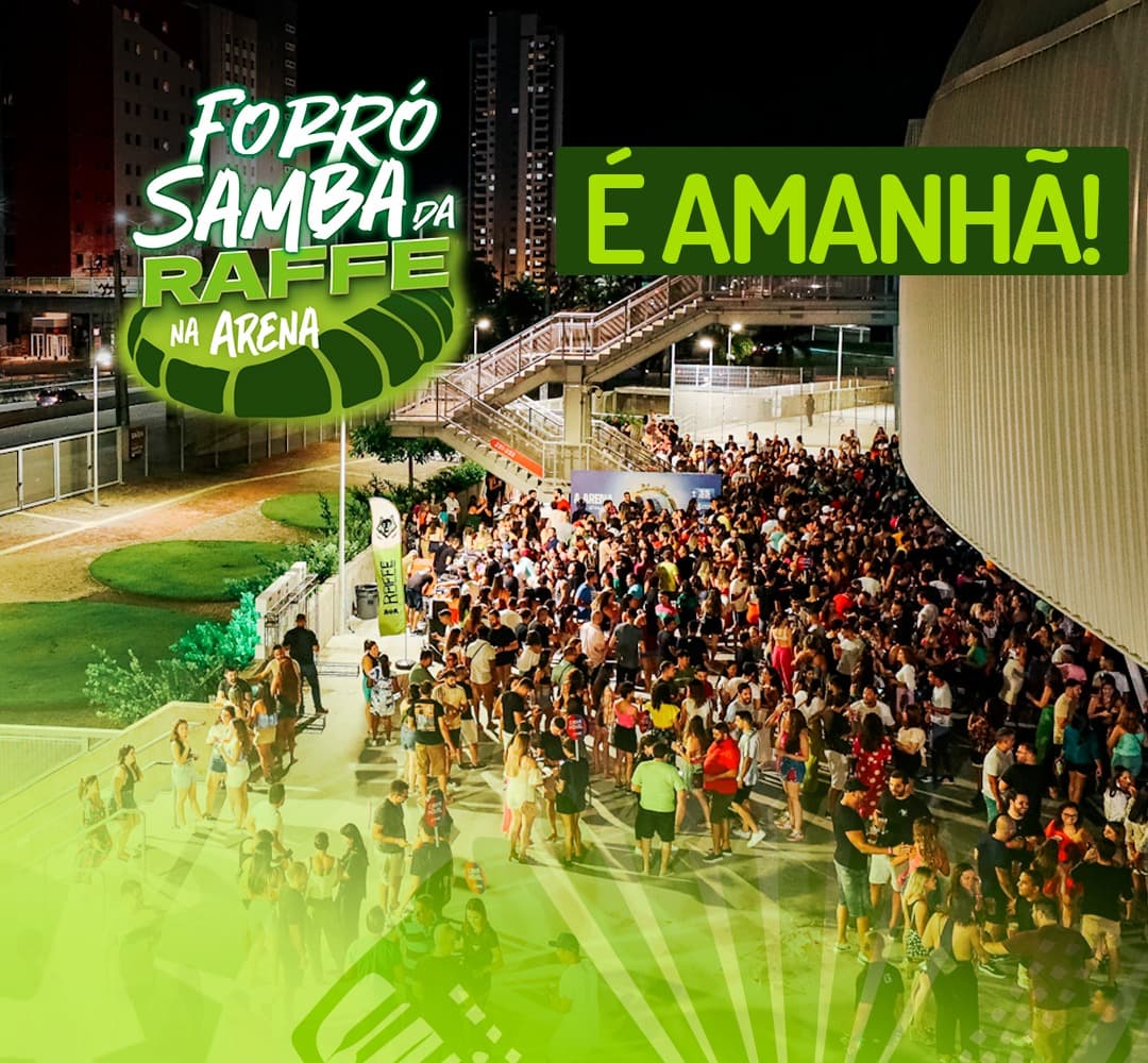 É amanhã! Samba da Raffe na Arena lança último lote de ingressos antecipados por R$20