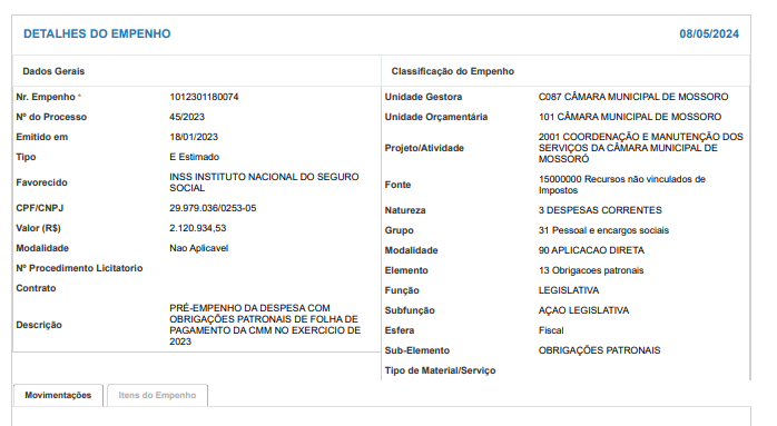 ESCÂNDALO: Câmara Municipal de Mossoró dá calote no INSS e no PREVI e se apropria da contribuição de servidores