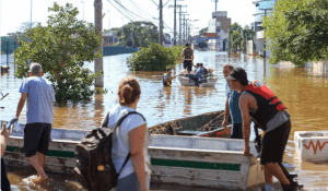 Potiguares que moram no RS sofrem com enchentes