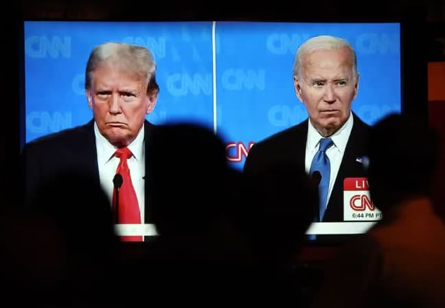 Trump diz que prefere que Biden se mantenha na disputa