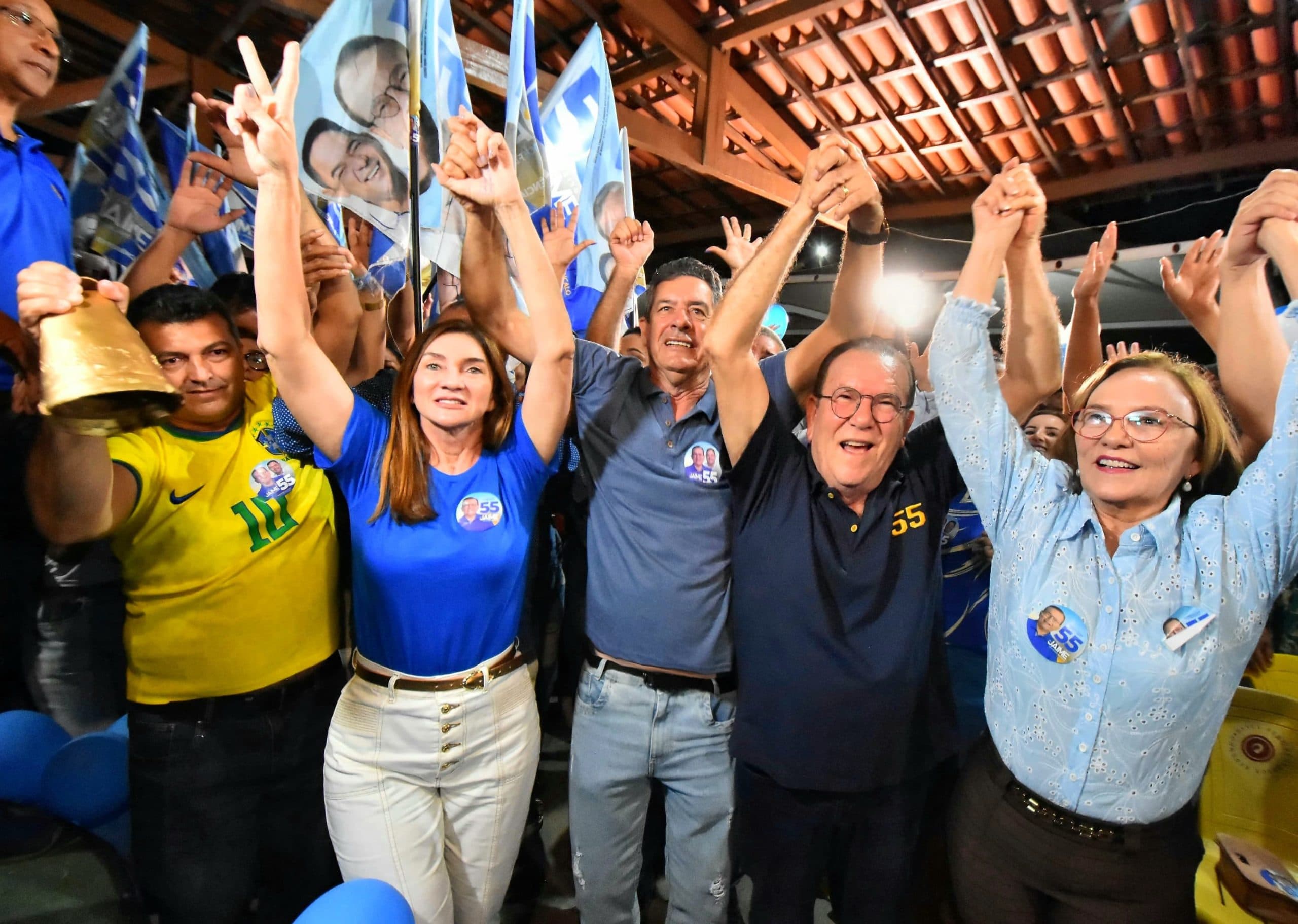 ADESÃO: Em São Gonçalo, Jaime Calado recebe apoio do presidente da Câmara Geraldo Veríssimo e candidatos a vereador do PP