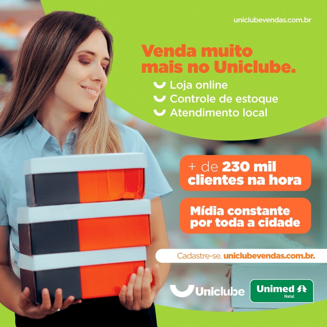 Lojistas já podem se cadastrar para vender no Uniclube, o marketplace da Unimed Natal