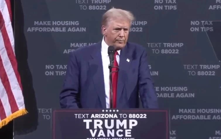 Trump diz que essa será "a última eleição dos EUA" se Kamala vencer