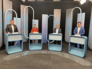 Candidatos à Prefeitura de Natal debatem sobre transporte público, educação e engorda de Ponta Negra