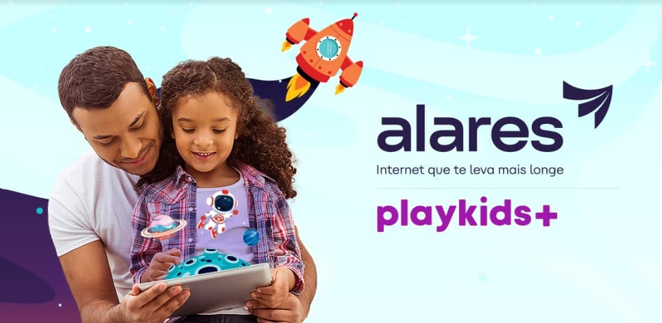 Alares passa a oferecer PlayKids+ aos clientes e foca em conteúdo para o público infantil