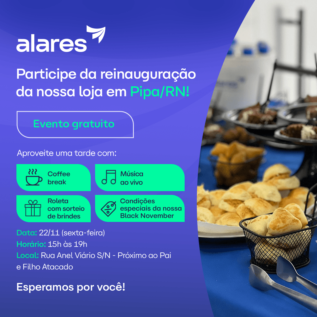 Alares inaugura loja modelo no RN, a ser replicada em todo o país