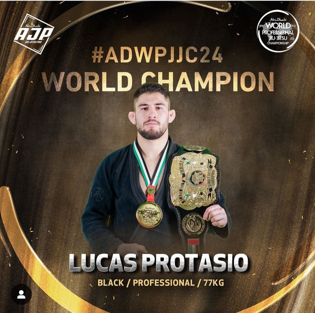 Potiguar Lucas Protásio volta dos Emirados Árabes como bicampeão mundial de jiu-jitsu