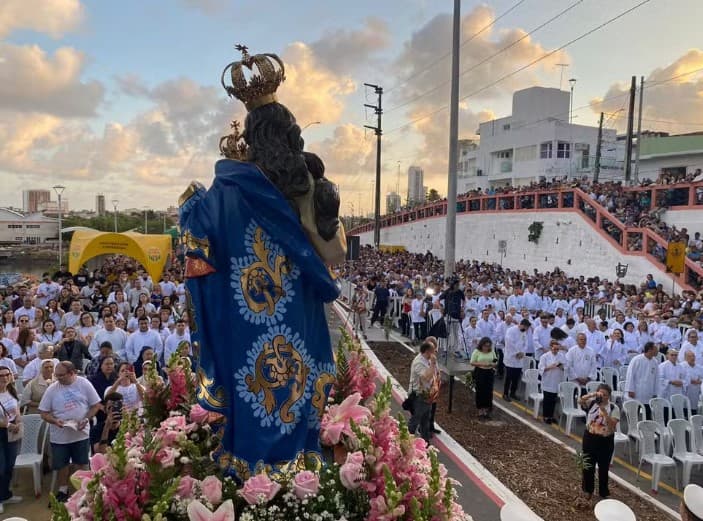 Nossa Senhora da Apresentação: Festa da padroeira de Natal tem vigília, procissão fluvial no Rio Potengi e missa na Pedra do Rosário