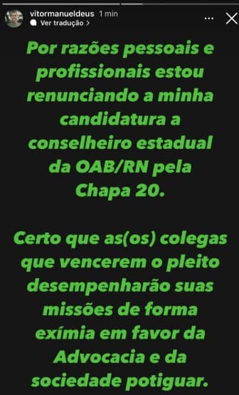 ELEIÇÕES OAB-RN: CRISE NA CHAPA 20 de Rossana Fonseca