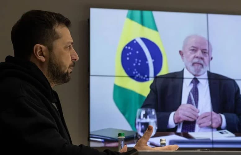 Zelensky diz que a posição de Lula em relação à guerra é fraca