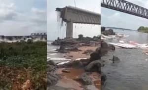 Queda de ponte que liga Maranhão e Tocantins contaminou rio com ácido sulfúrico e pesticida
