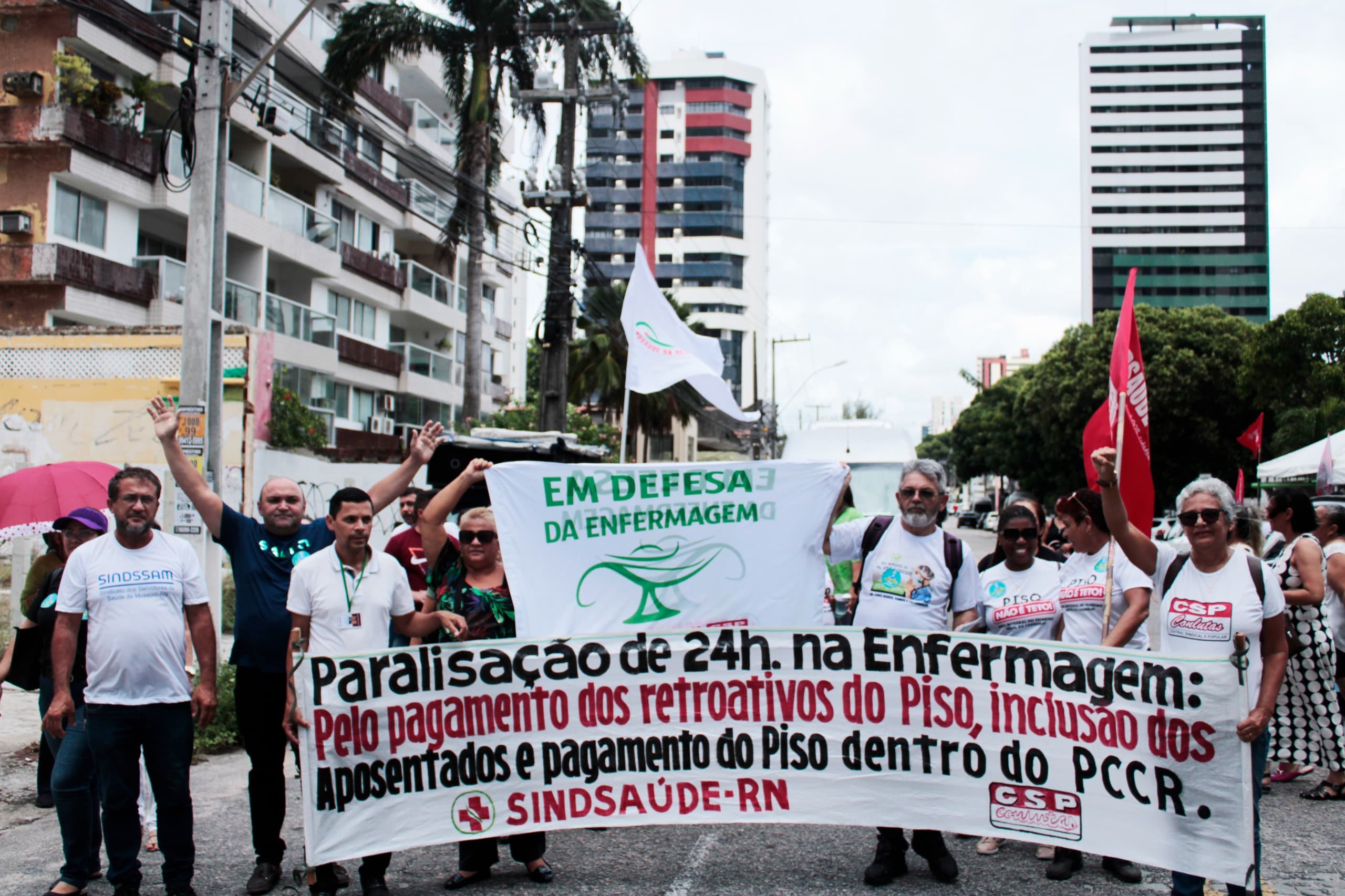 Enfermagem do RN vai paralisar as atividades por 24 nesta quarta-feira (11)