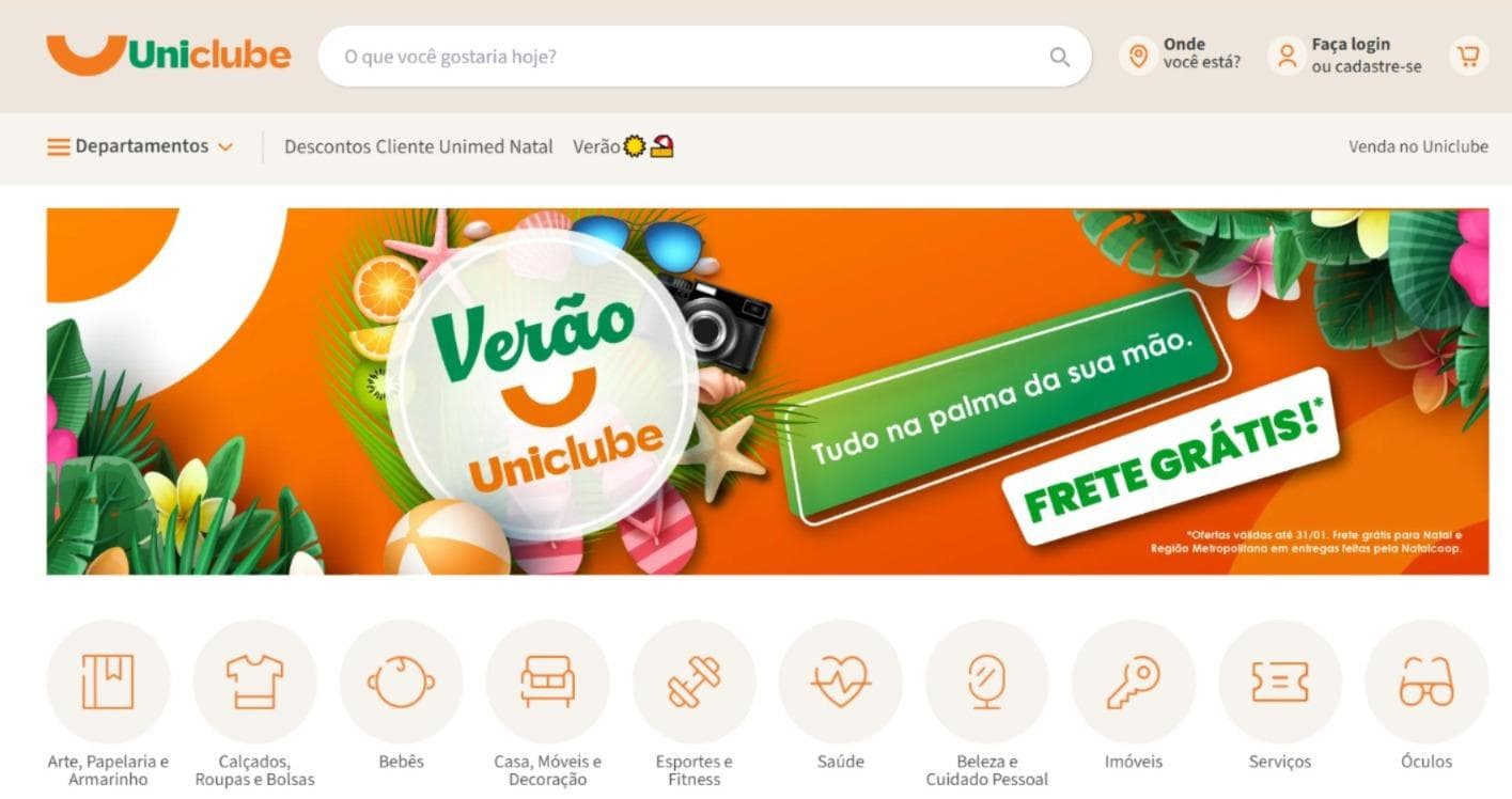Uniclube lança campanha de verão com até 30% de desconto e frete grátis