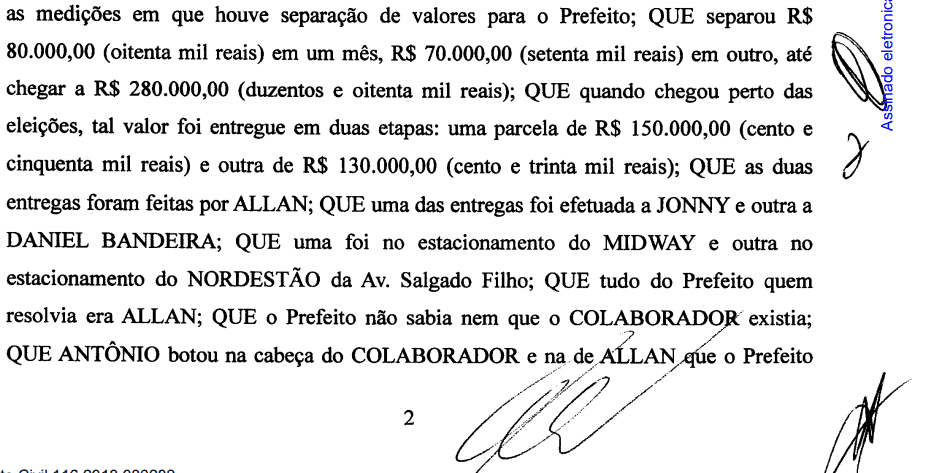 Carlos Eduardo negociou propinas dentro da prefeitura de Natal e obteve valores mensais em suposto enriquecimento ilícito, indica investigação