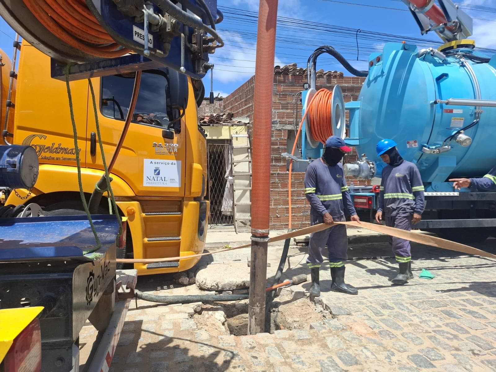 Prefeitura do Natal já tirou mais de 1700 toneladas de lixo das tubulações de drenagem