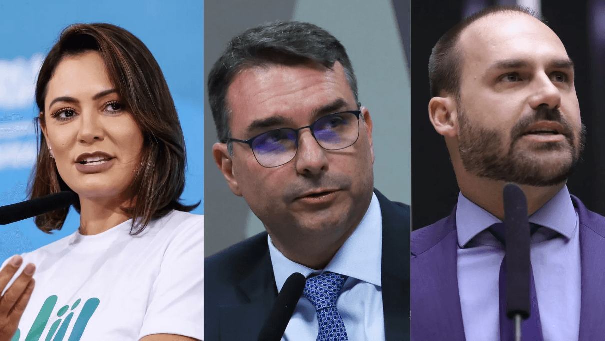 Eleições 2026: Bolsonaro quer Michele, Flávio e Eduardo no Senado